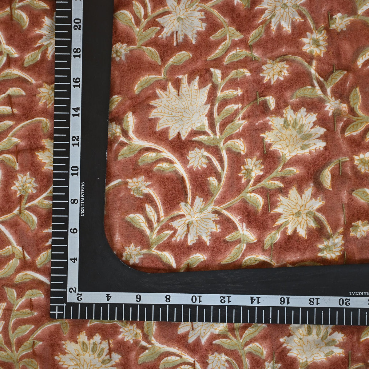 Ariel Floral Hand Block Printed Quilt