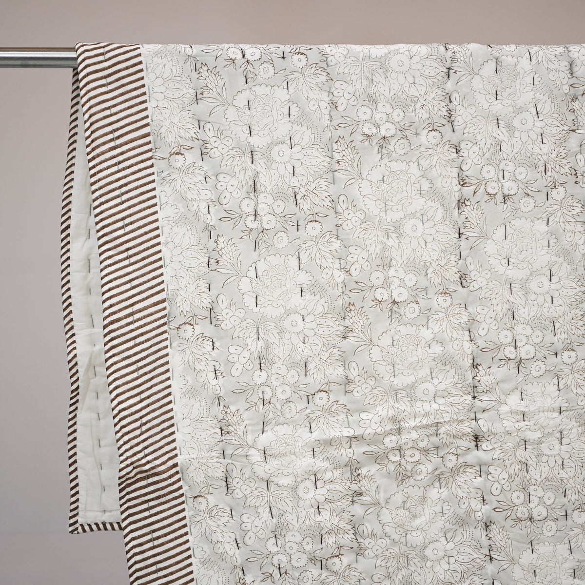 Candice Hand Block Printed Quilt
