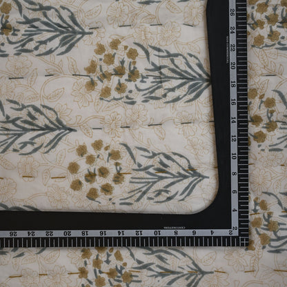 Cole Botanical Hand Block Printed Quilt