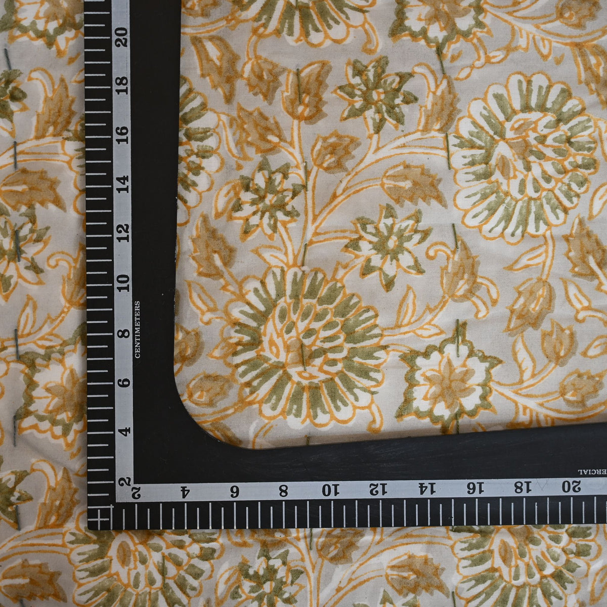 Gavin Floral Hand Block Printed Quilt