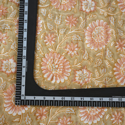 Gavin Floral Hand Block Printed Quilt