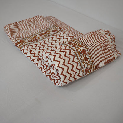 Liam Hand Block Printed Quilt