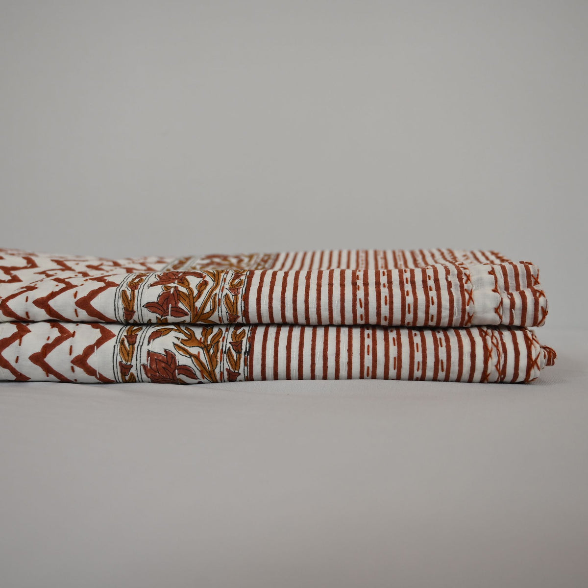 Liam Hand Block Printed Quilt