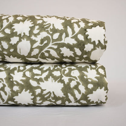Martin Floral Hand Block Printed Quilt