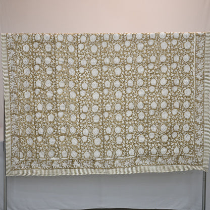Bennet Floral Hand Block Printed Quilt