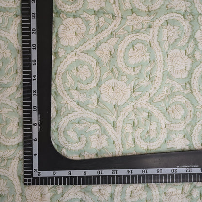 Harrison Botanical Hand Block Printed Quilt