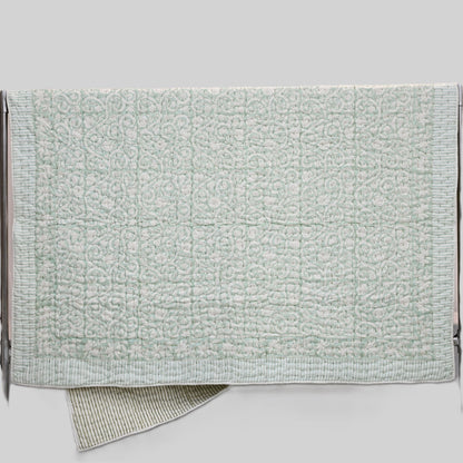 Harrison Botanical Hand Block Printed Quilt