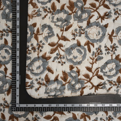 Wesley Floral Hand Block Printe Quilt