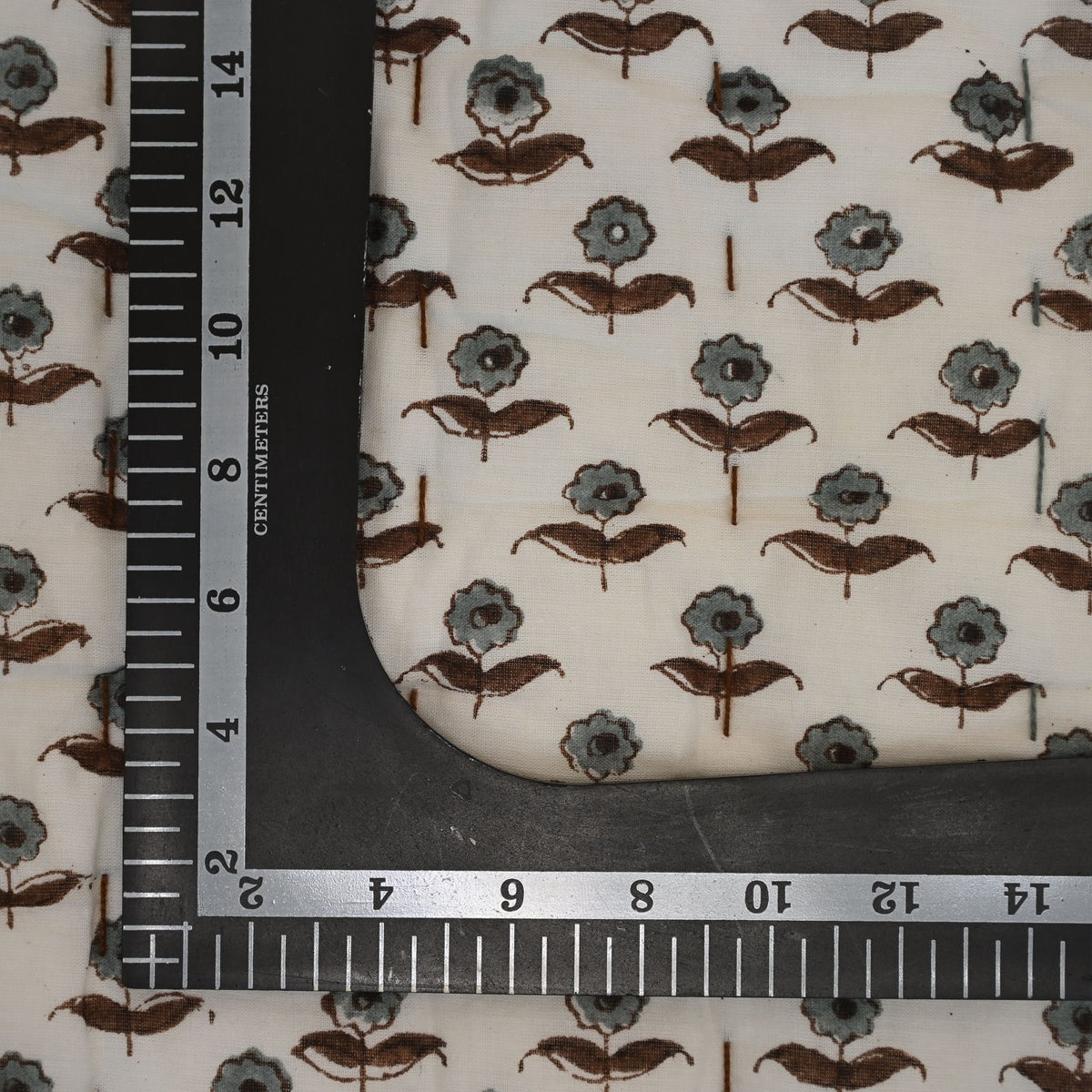 Calvin Floral Hand Block Printe Quilt
