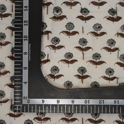 Calvin Floral Hand Block Printe Quilt