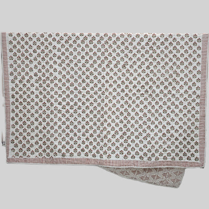 Arthur Floral Hand Block Printed Quilt
