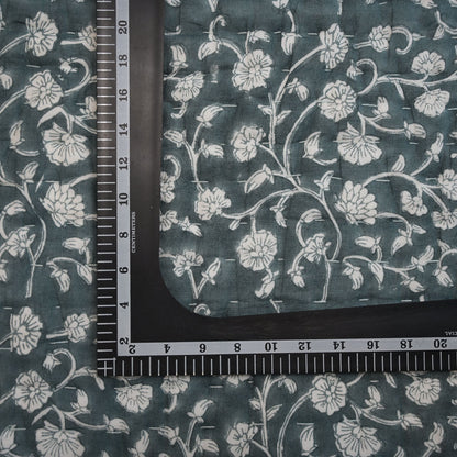 Elliot Botanical Hand Block Printed Quilt