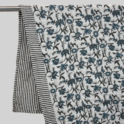 Nolan Floral Hand Block Printe Quilt