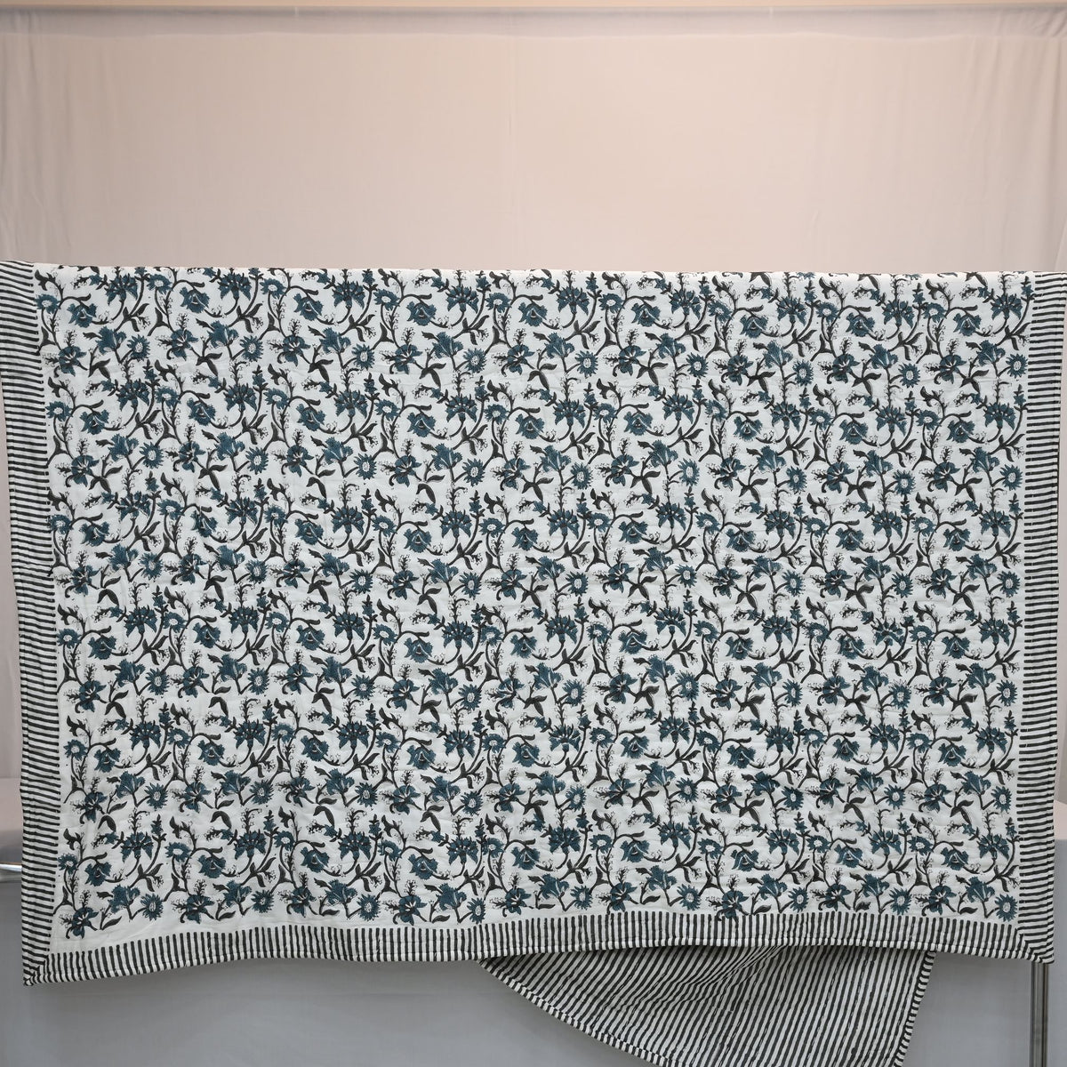 Nolan Floral Hand Block Printe Quilt