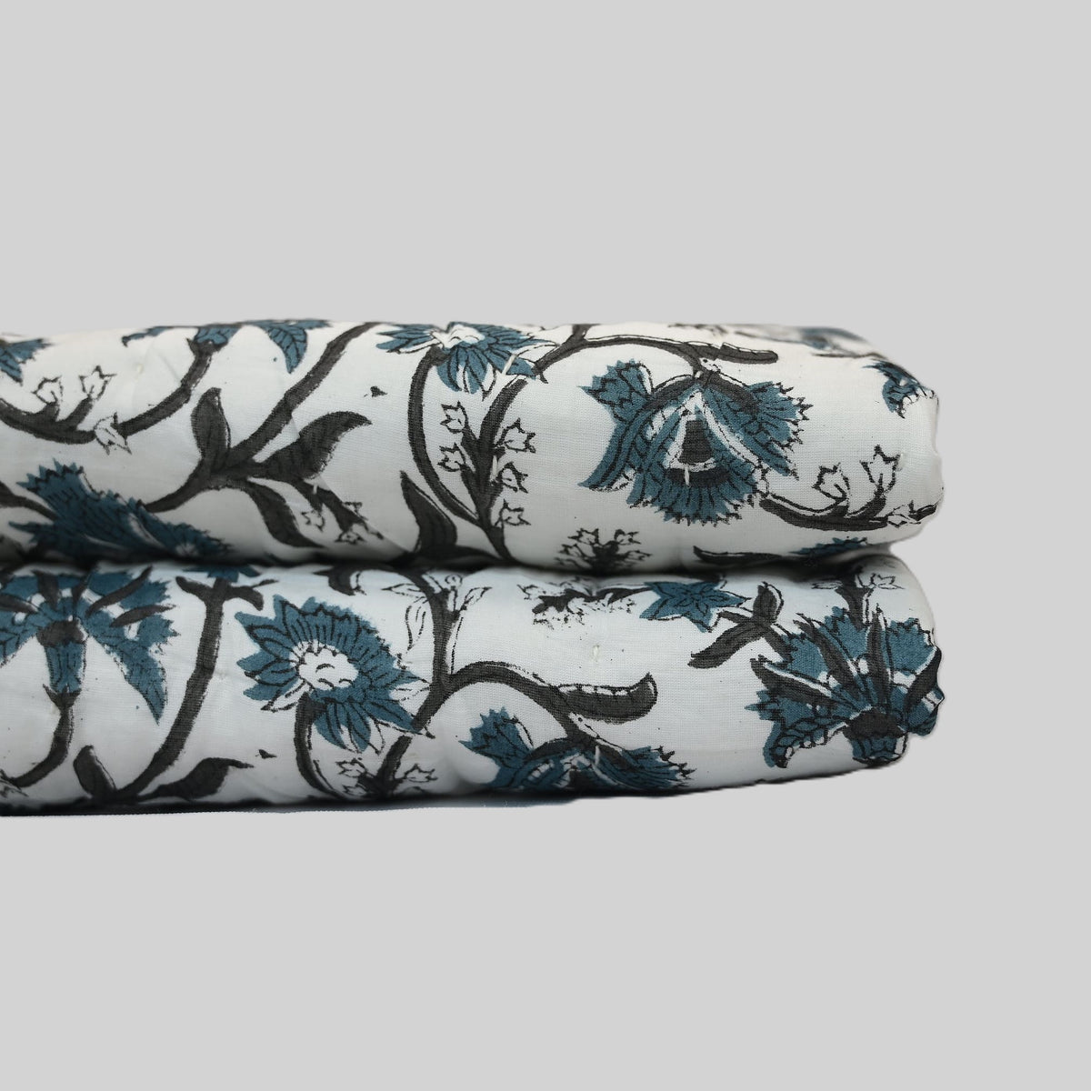 Nolan Floral Hand Block Printe Quilt