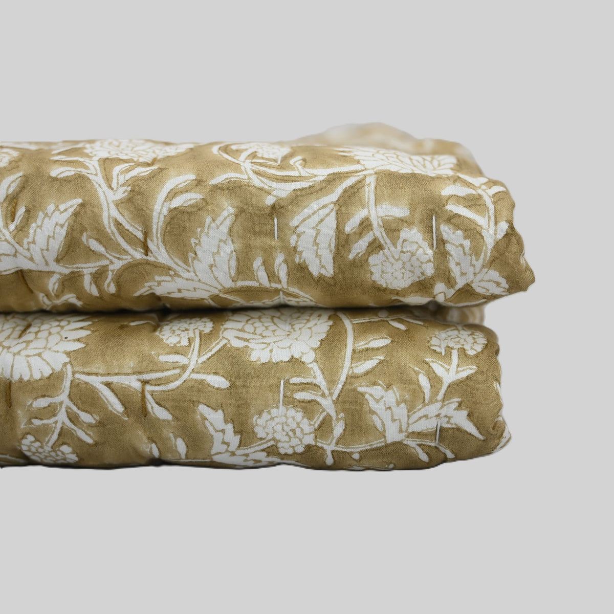 Graham Botanical Hand Block Printed Quilt