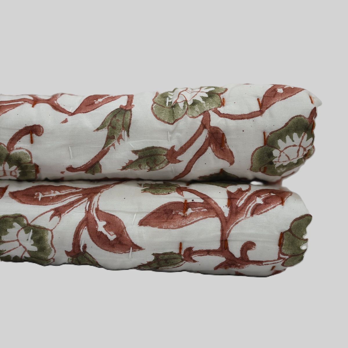 Holden Botanical Hand Block Printed Quilt