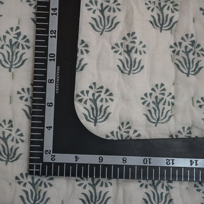 Levi Floral Hand Block Printed Quilt