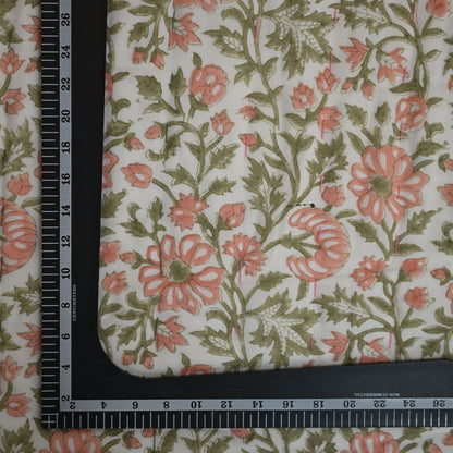 Silas Botanical Hand Block Printed Quilt