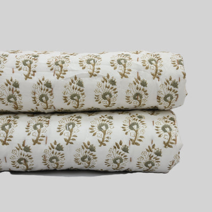 Theo Floral Hand Block Printed Quilt