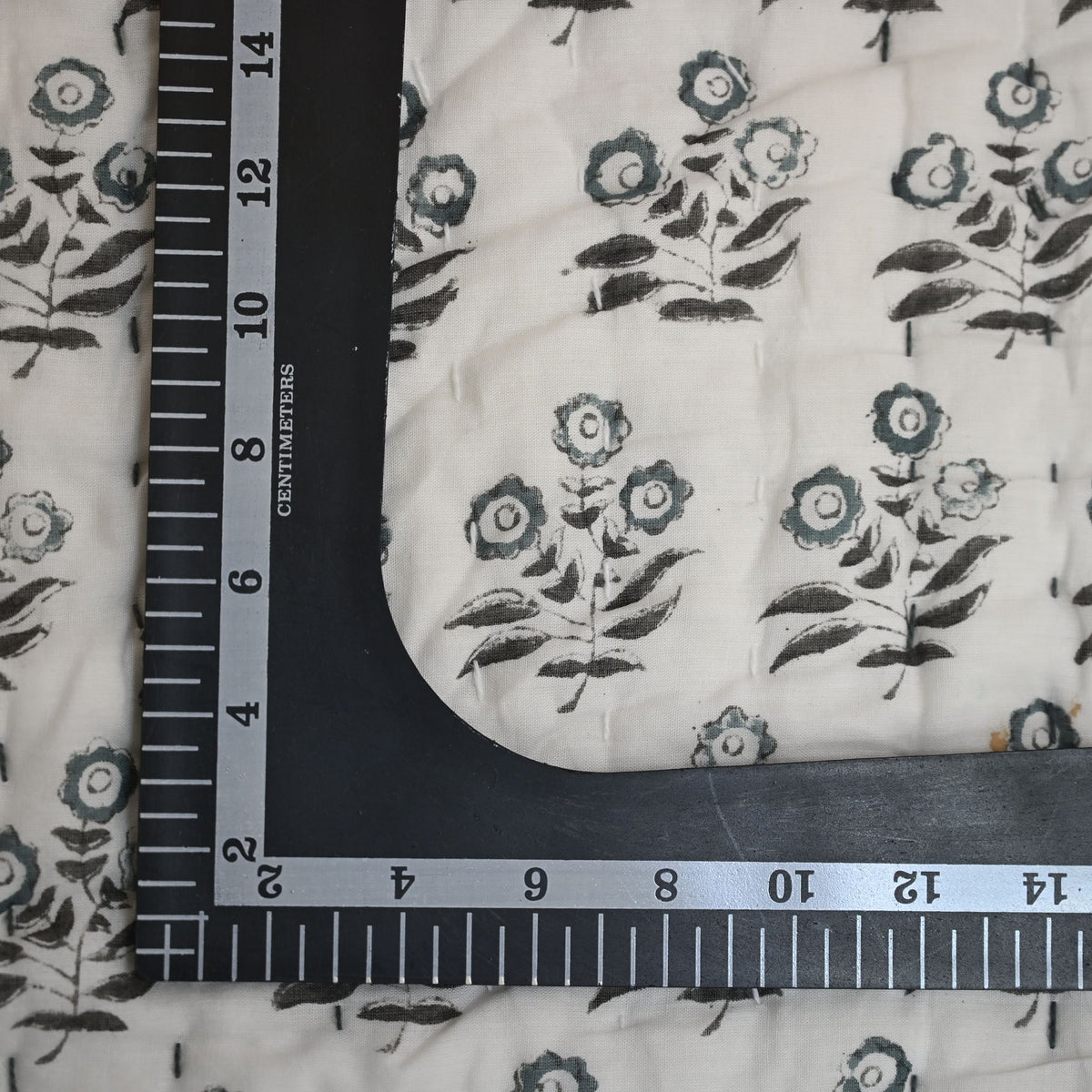 Asher Floral Hand Block Printed Quilt