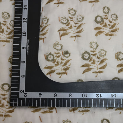 Asher Floral Hand Block Printed Quilt