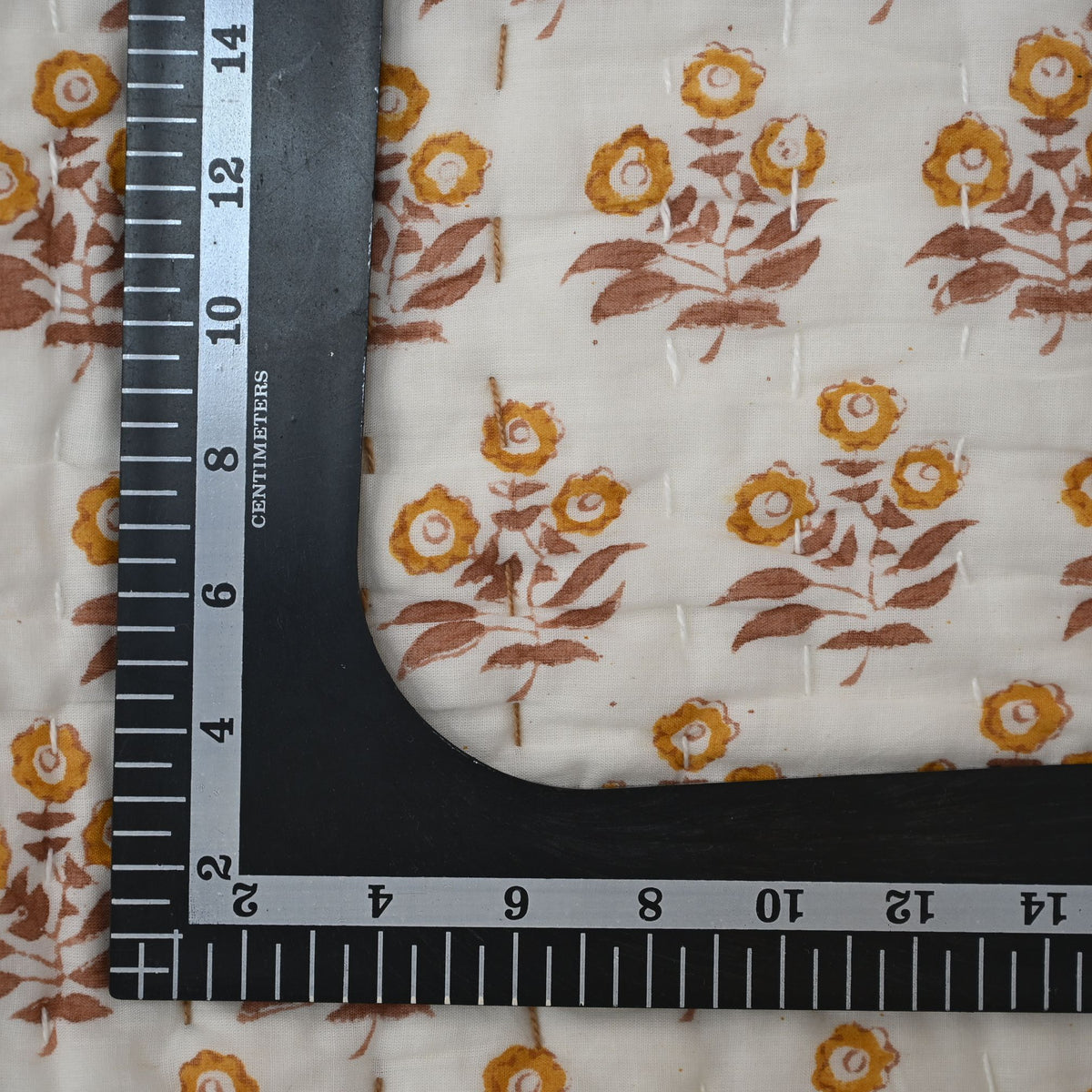 Asher Floral Hand Block Printed Quilt