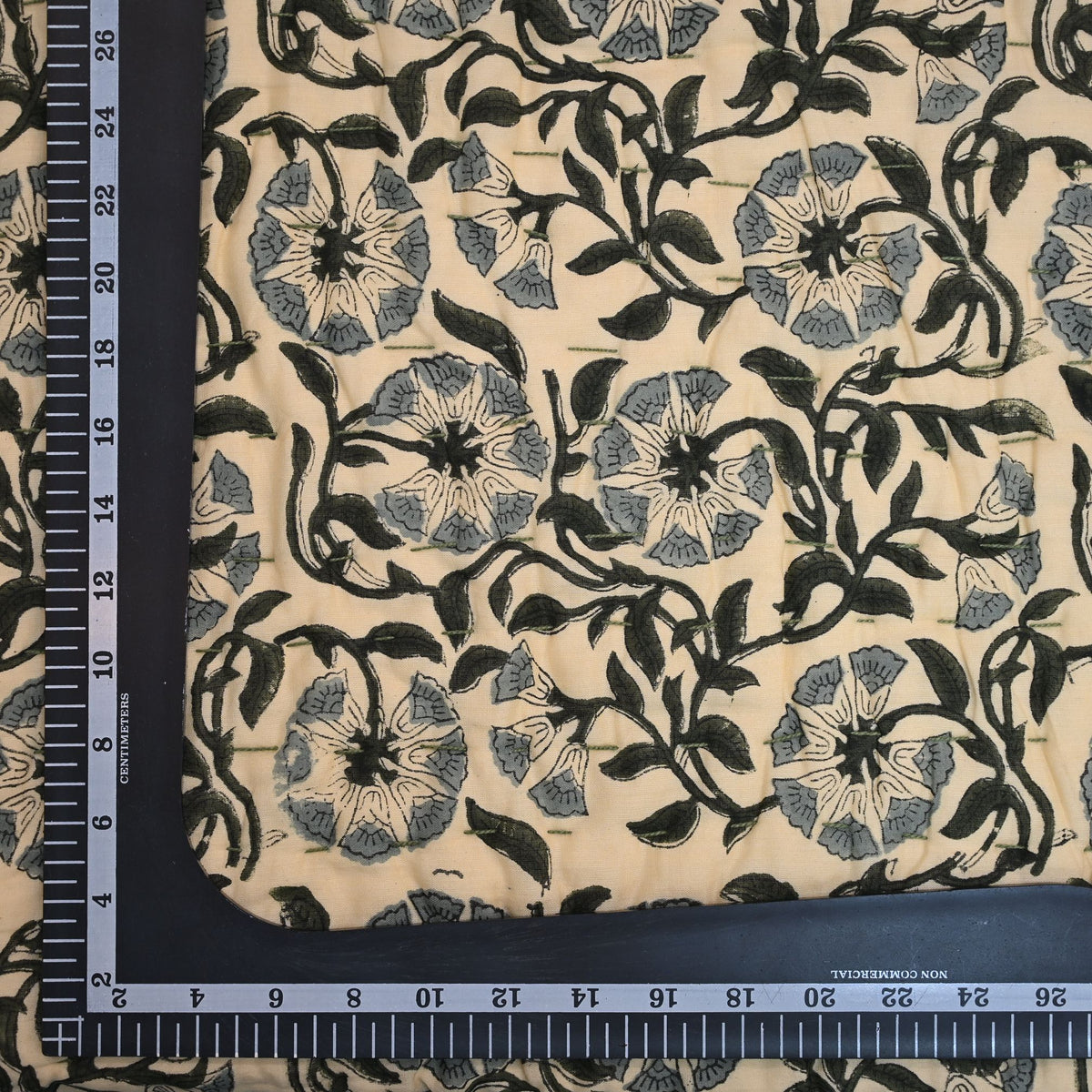 Valrah Floral Hand Block Printed Quilt
