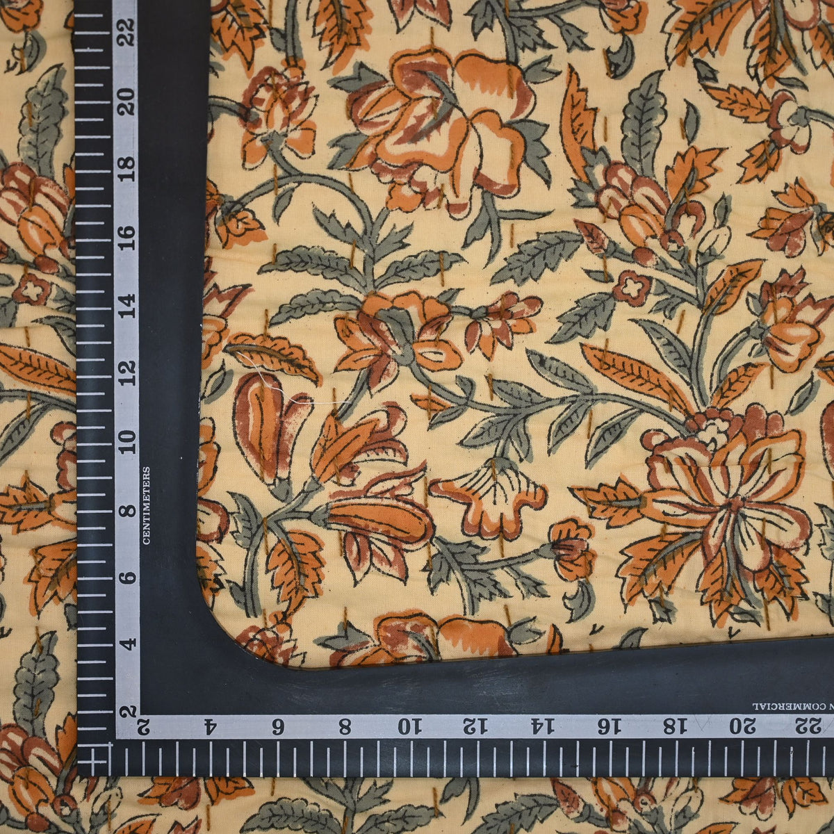 Dallor Floral Hand Block Printed Quilt