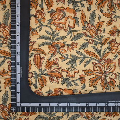 Dallor Floral Hand Block Printed Quilt