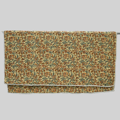 Dallor Floral Hand Block Printed Quilt
