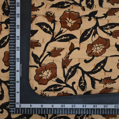 Varlor Floral Hand Block Printed Quilt