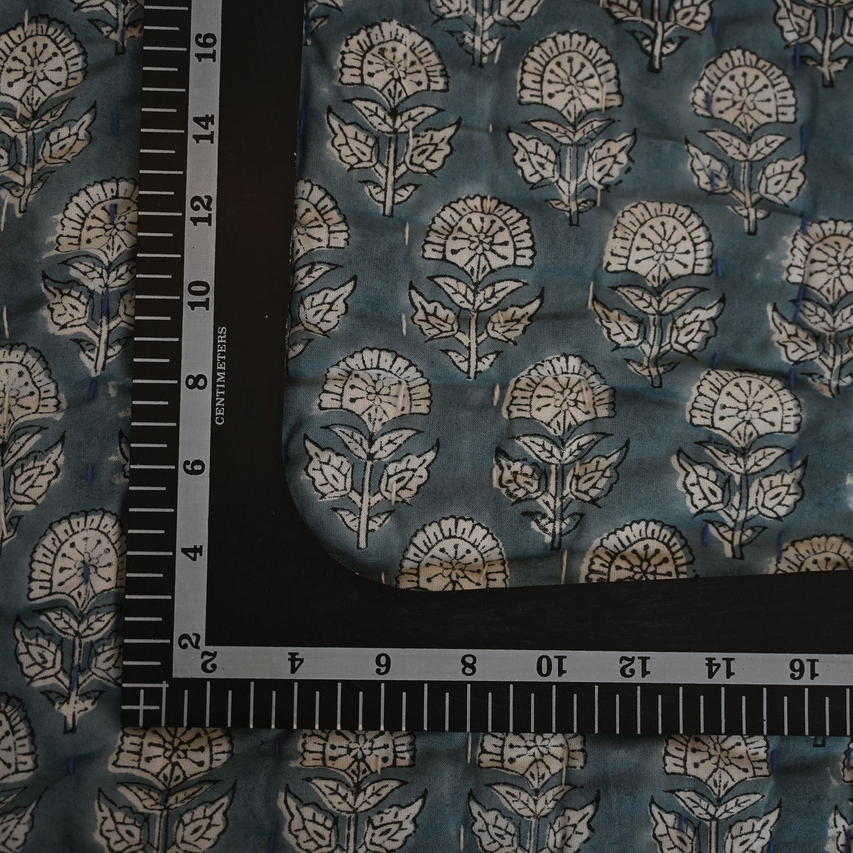 Corran Floral Hand Block Printed Quilt