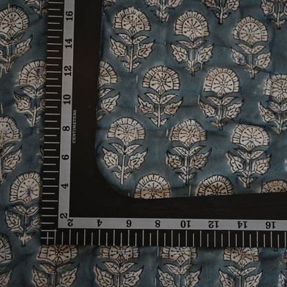 Corran Floral Hand Block Printed Quilt