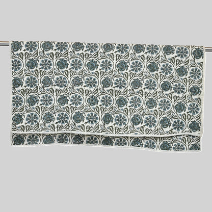 Dalvyn Floral Hand Block Printed Quilt