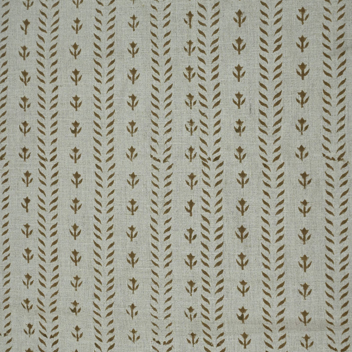 Alexa Floral Linen Block Print Fabric