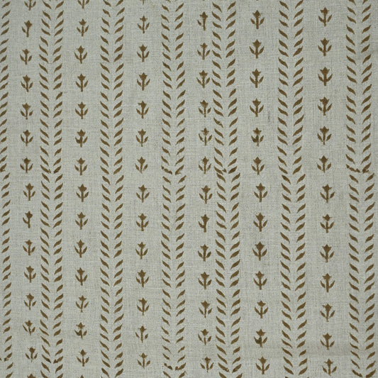 Alexa Floral Linen Block Print Fabric