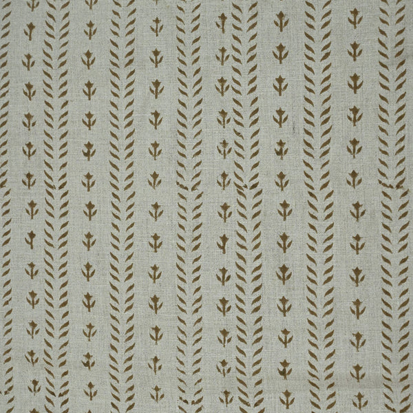 Alexa Floral Linen Block Print Fabric