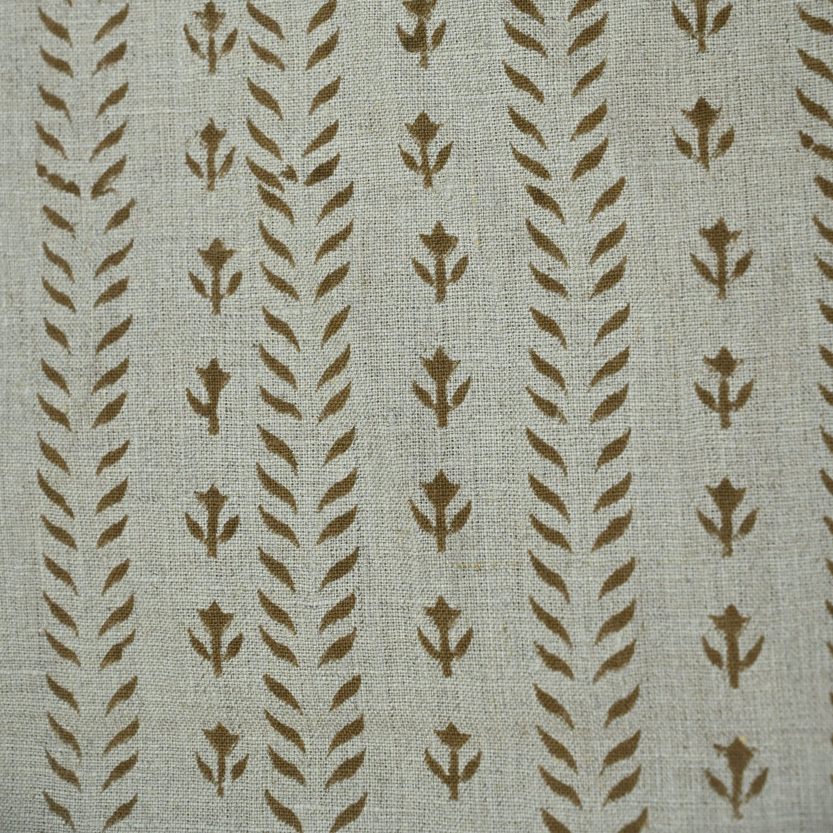 Alexa Floral Linen Block Print Fabric