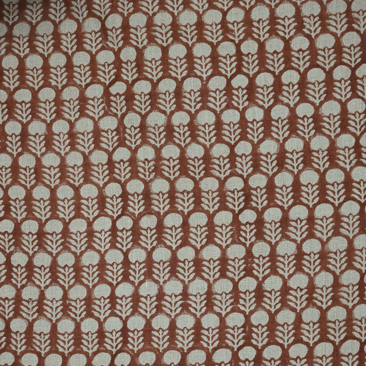 Thalor Block Print Handmade Linen Fabric