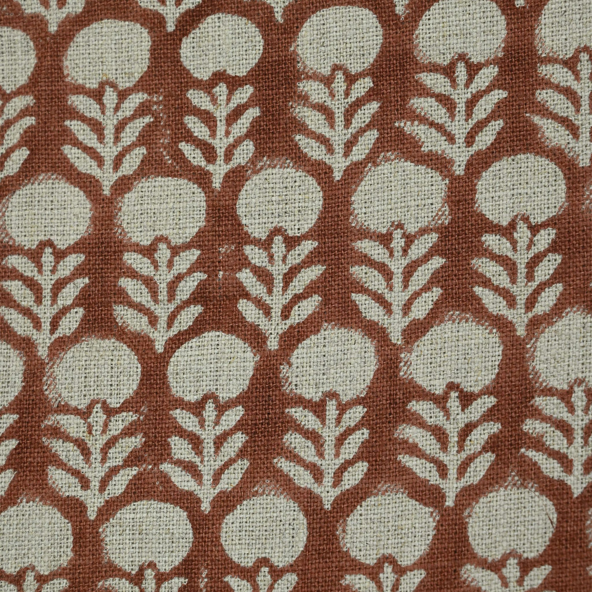 Thalor Block Print Handmade Linen Fabric