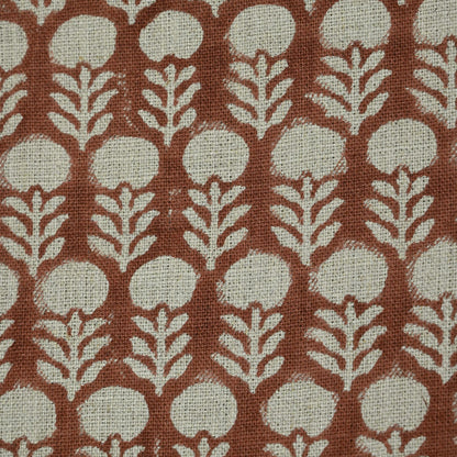 Thalor Block Print Handmade Linen Fabric
