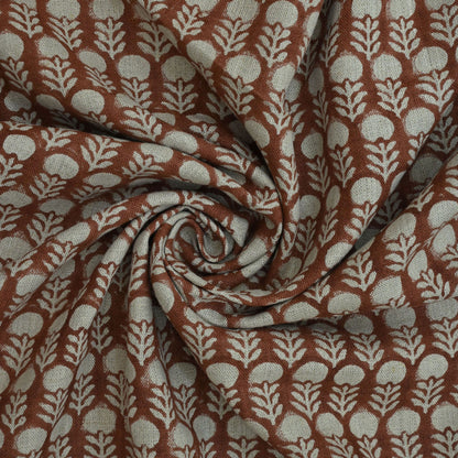 Thalor Block Print Handmade Linen Fabric