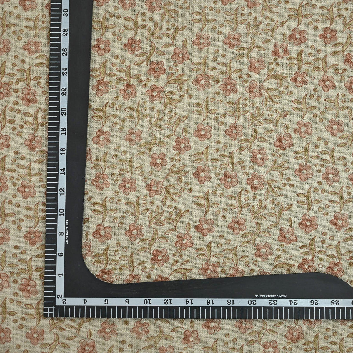 Lisa Floral Linen Block Print Fabric