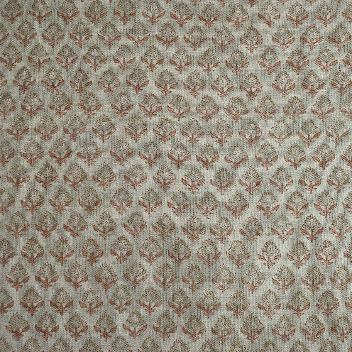 Brooke Hand Block Printe Linen Fabric