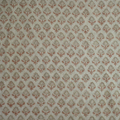 Brooke Hand Block Printe Linen Fabric