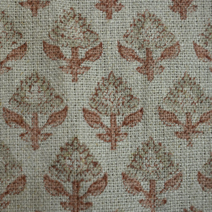 Brooke Hand Block Printe Linen Fabric