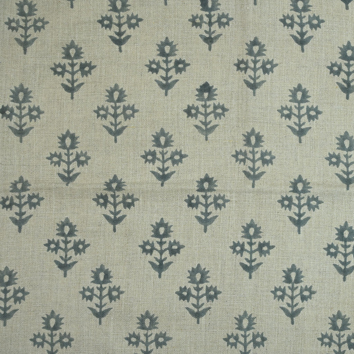 Marrowin  Block Print Handloom Linen Fabric