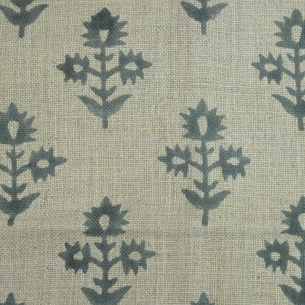 Marrowin  Block Print Handloom Linen Fabric