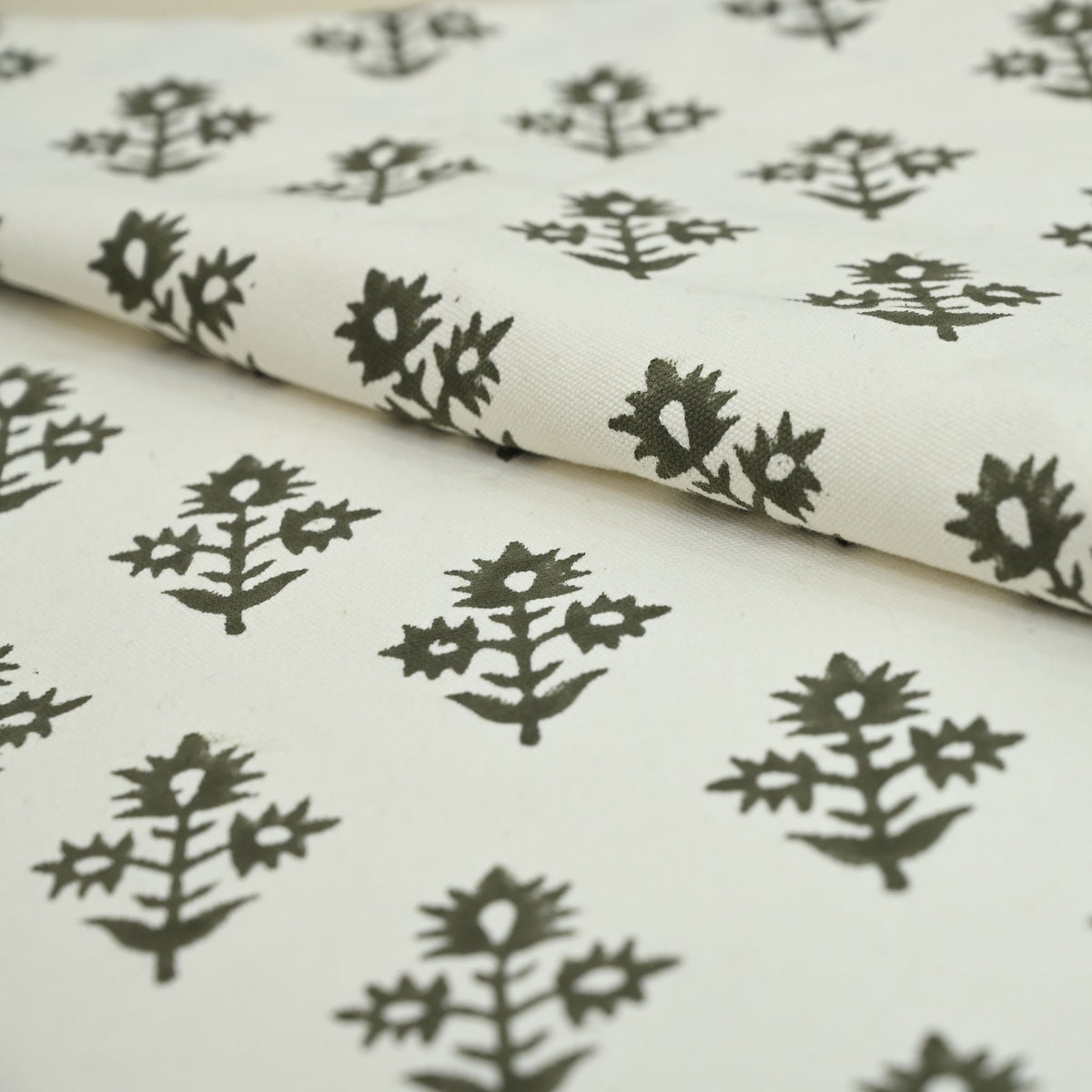Marrowin  Block Print Handloom Linen Fabric